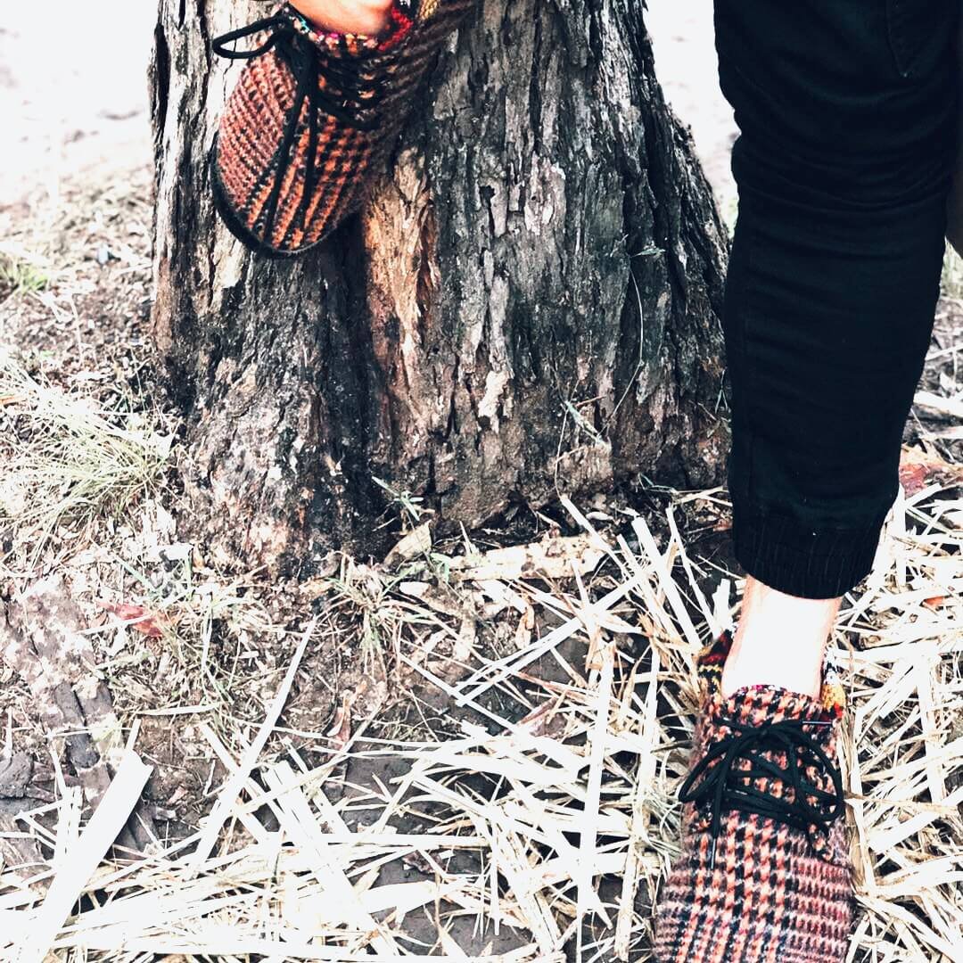 Cloth Mocassins